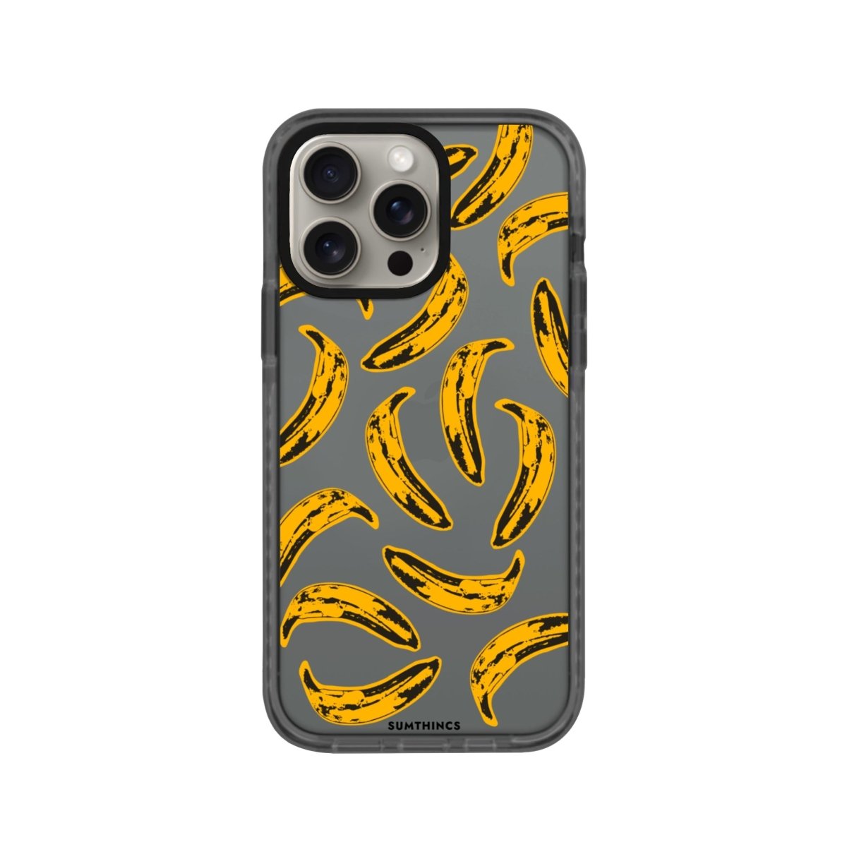 iPhone XR Banana Procase Şeffaf Telefon Kılıfı Antrasit - SUMTHINCS