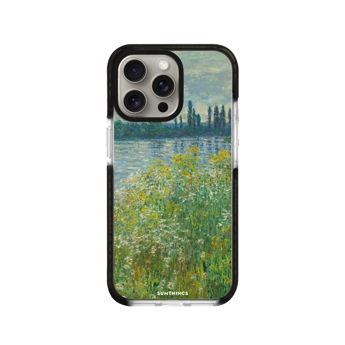 iPhone XR Banks of the Seine Procase Şeffaf Telefon Kılıfı Siyah Şeffaf - SUMTHINCS