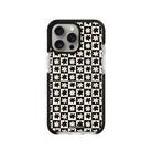 iPhone XR Check Flowers Procase Şeffaf Telefon Kılıfı Siyah Şeffaf - SUMTHINCS