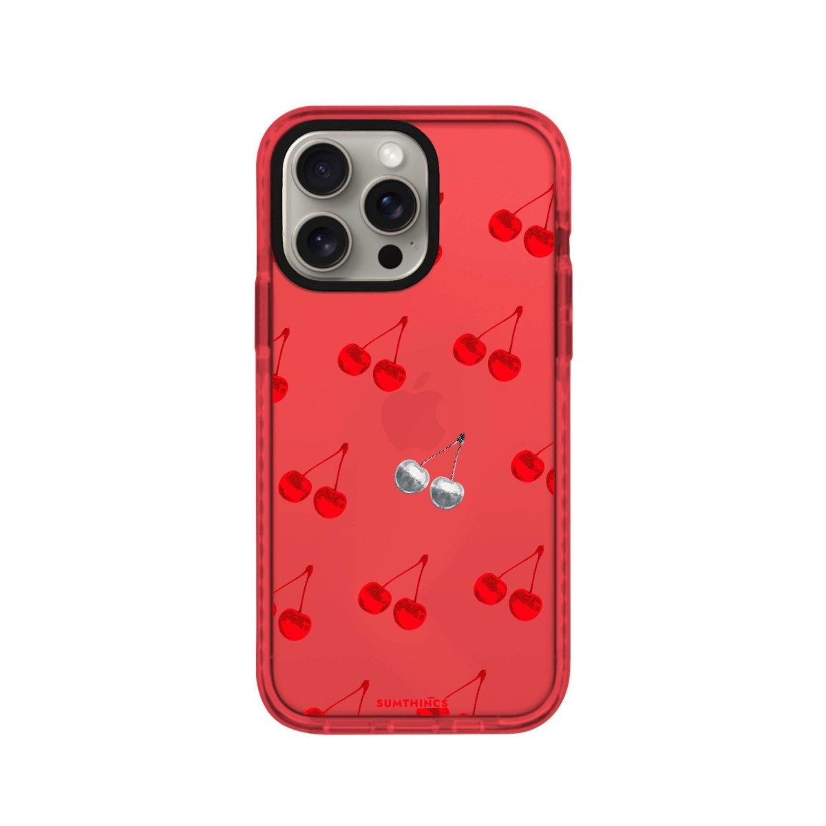 iPhone XR Disco Cherry Procase Şeffaf Telefon Kılıfı Kırmızı - SUMTHINCS
