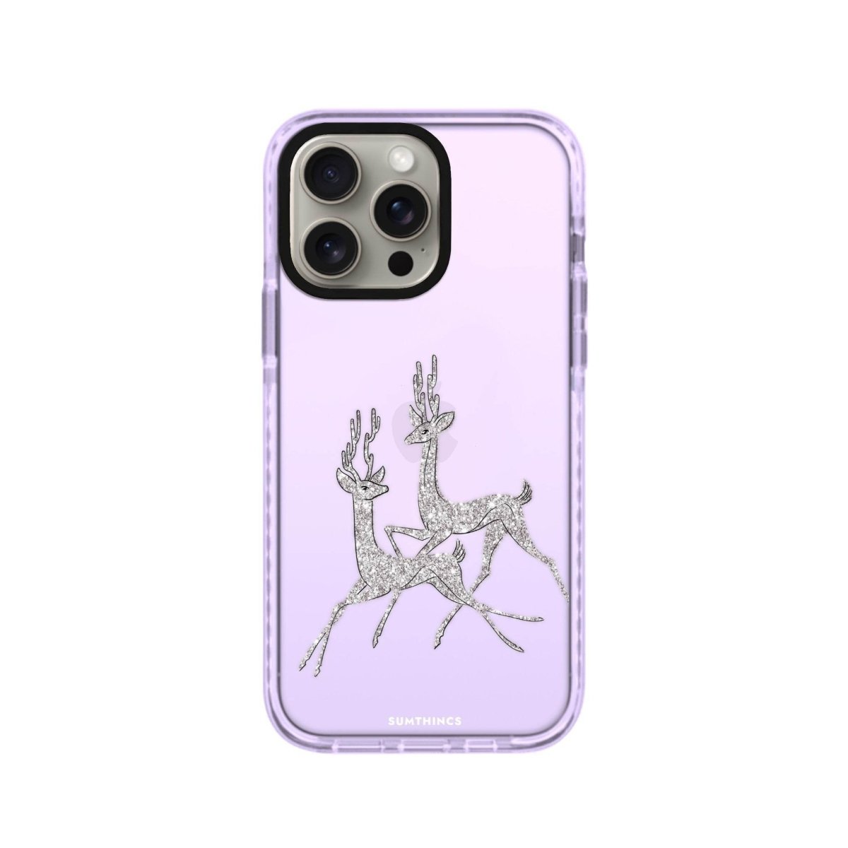 iPhone XR Disco Deers Procase Şeffaf Telefon Kılıfı Lila - SUMTHINCS