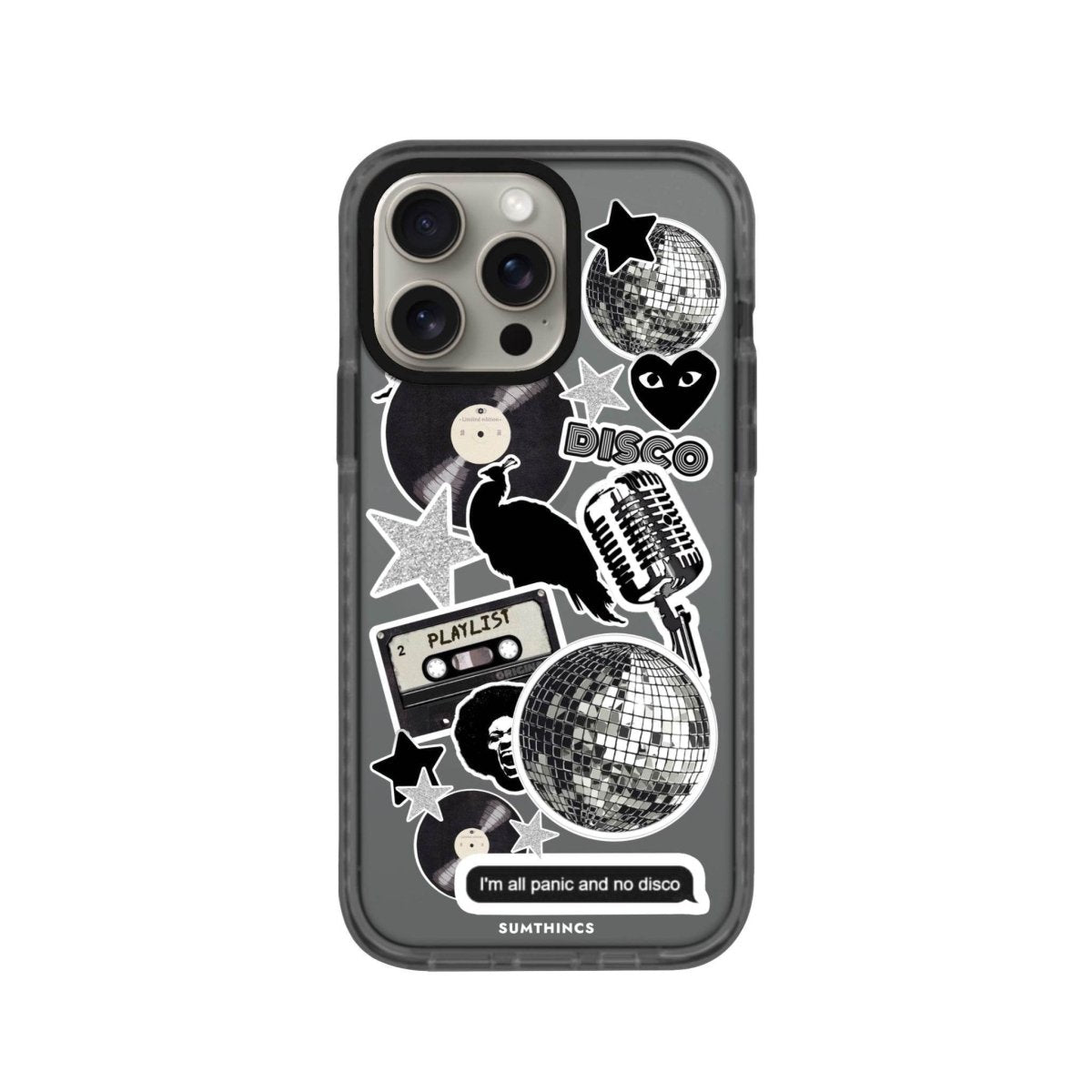 iPhone XR Disco Stickers Procase Şeffaf Telefon Kılıfı - SUMTHINCS