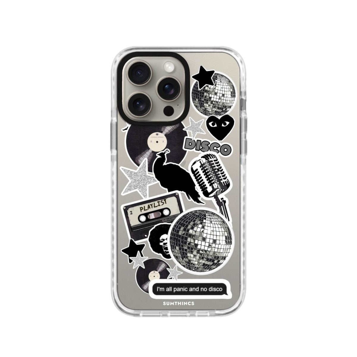 iPhone XR Disco Stickers Procase Şeffaf Telefon Kılıfı - SUMTHINCS