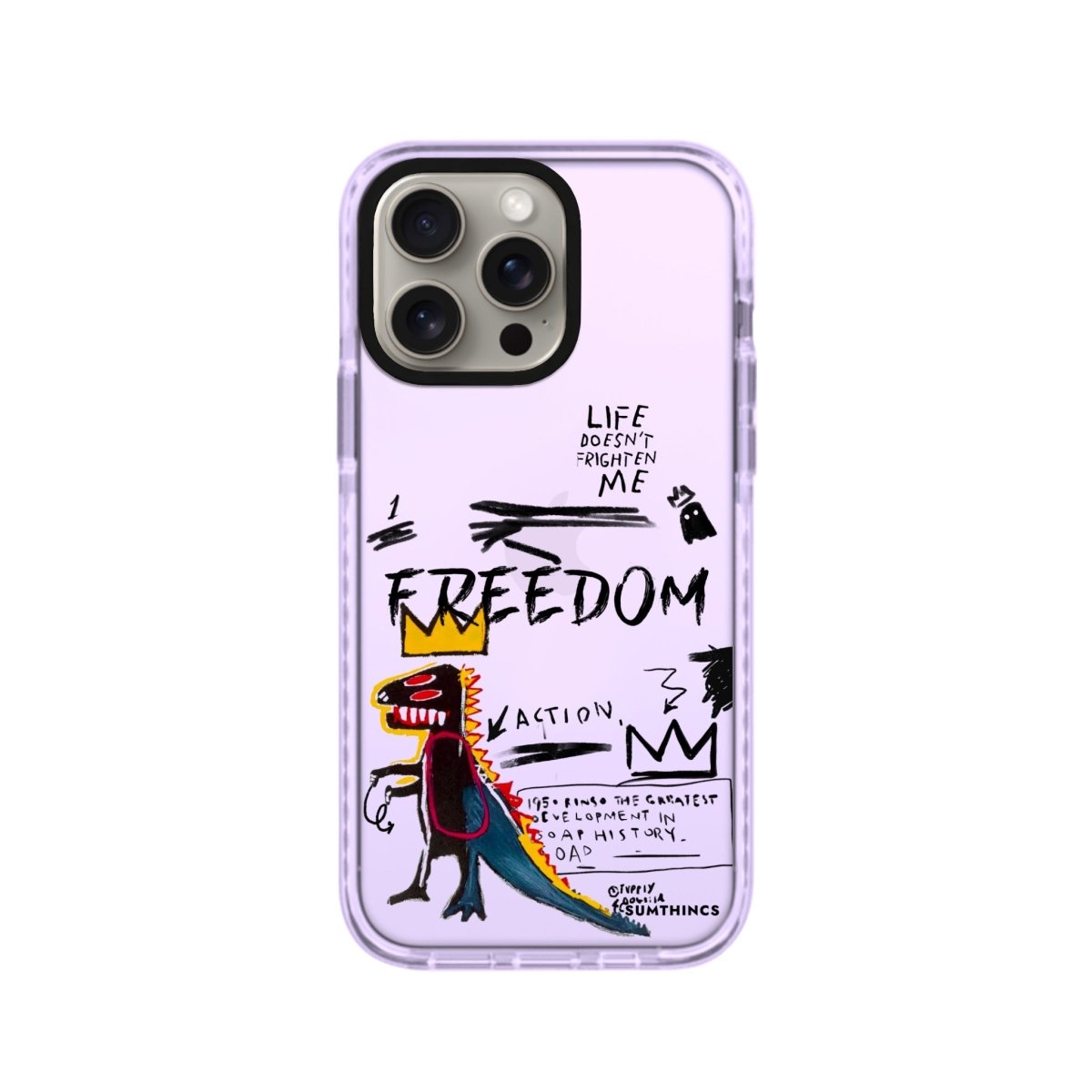 iPhone XR Freedom Procase Şeffaf Telefon Kılıfı Lila - SUMTHINCS