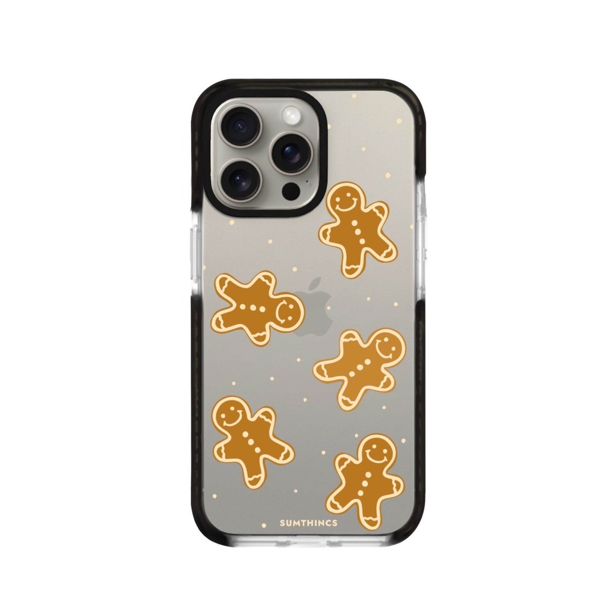iPhone XR Gingerbread Man Procase Şeffaf Telefon Kılıfı Siyah Şeffaf - SUMTHINCS