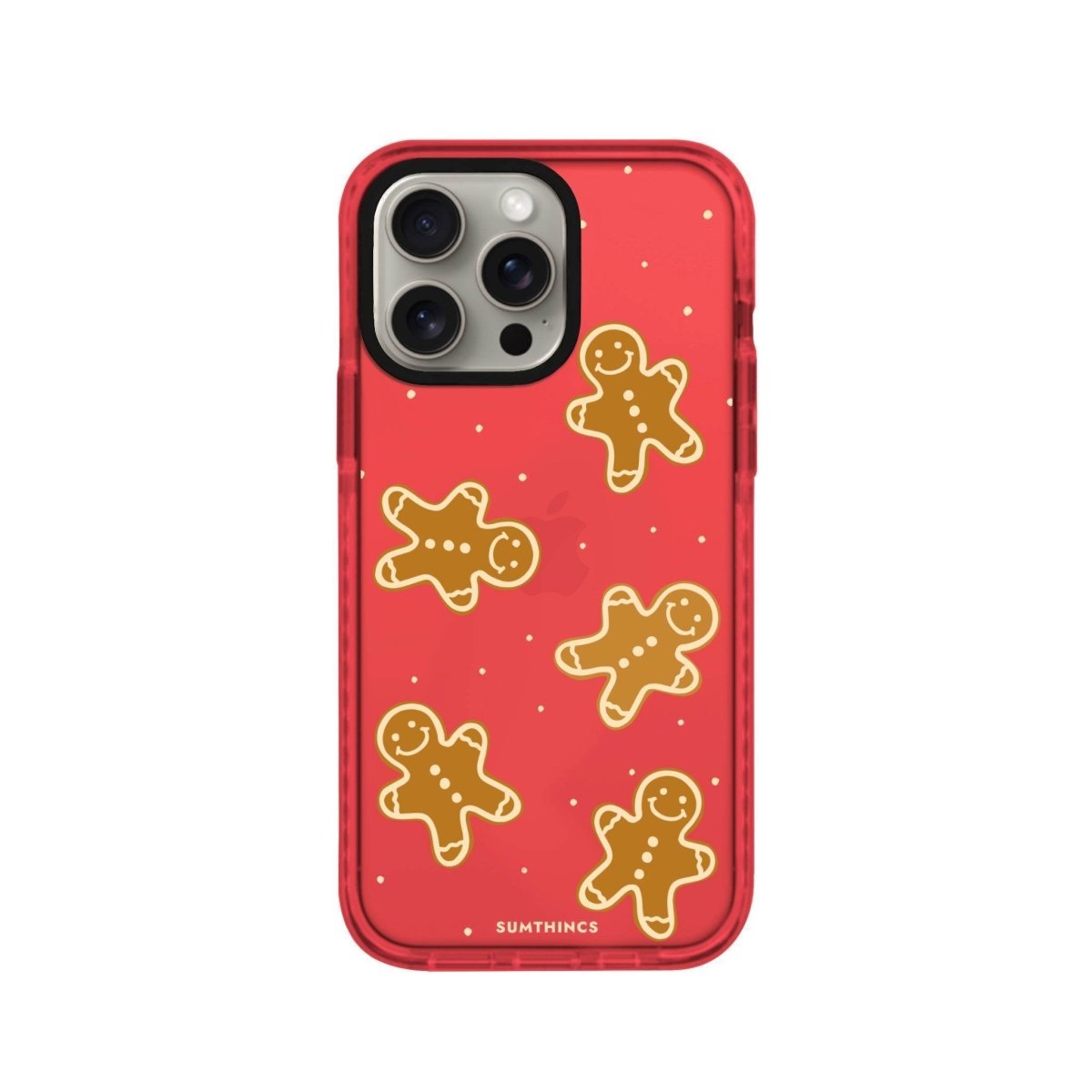 iPhone XR Gingerbread Man Procase Şeffaf Telefon Kılıfı Kırmızı - SUMTHINCS