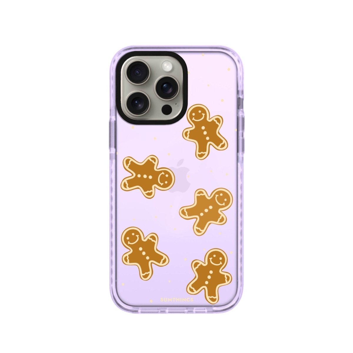 iPhone XR Gingerbread Man Procase Şeffaf Telefon Kılıfı Lila - SUMTHINCS