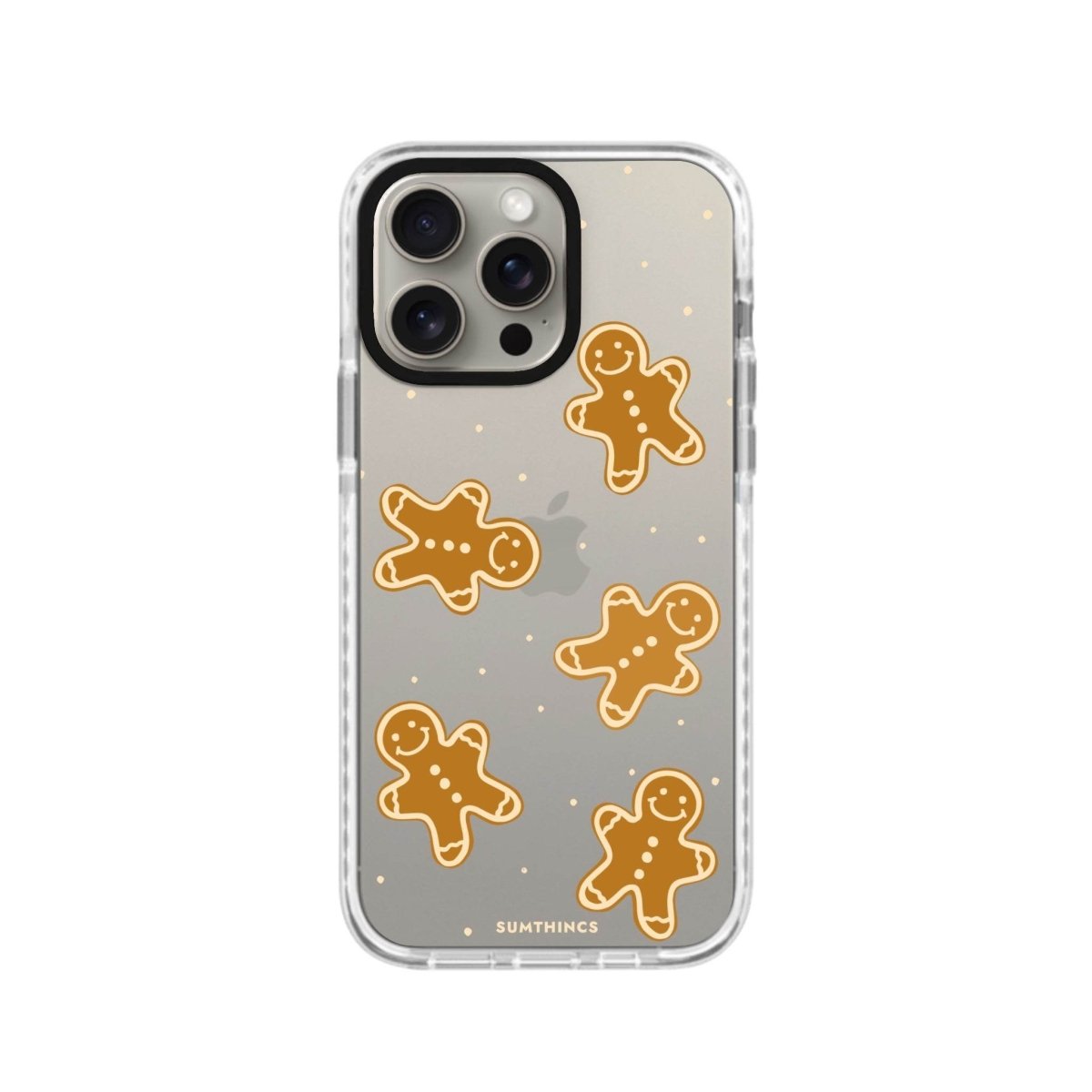 iPhone XR Gingerbread Man Procase Şeffaf Telefon Kılıfı Beyaz Şeffaf - SUMTHINCS