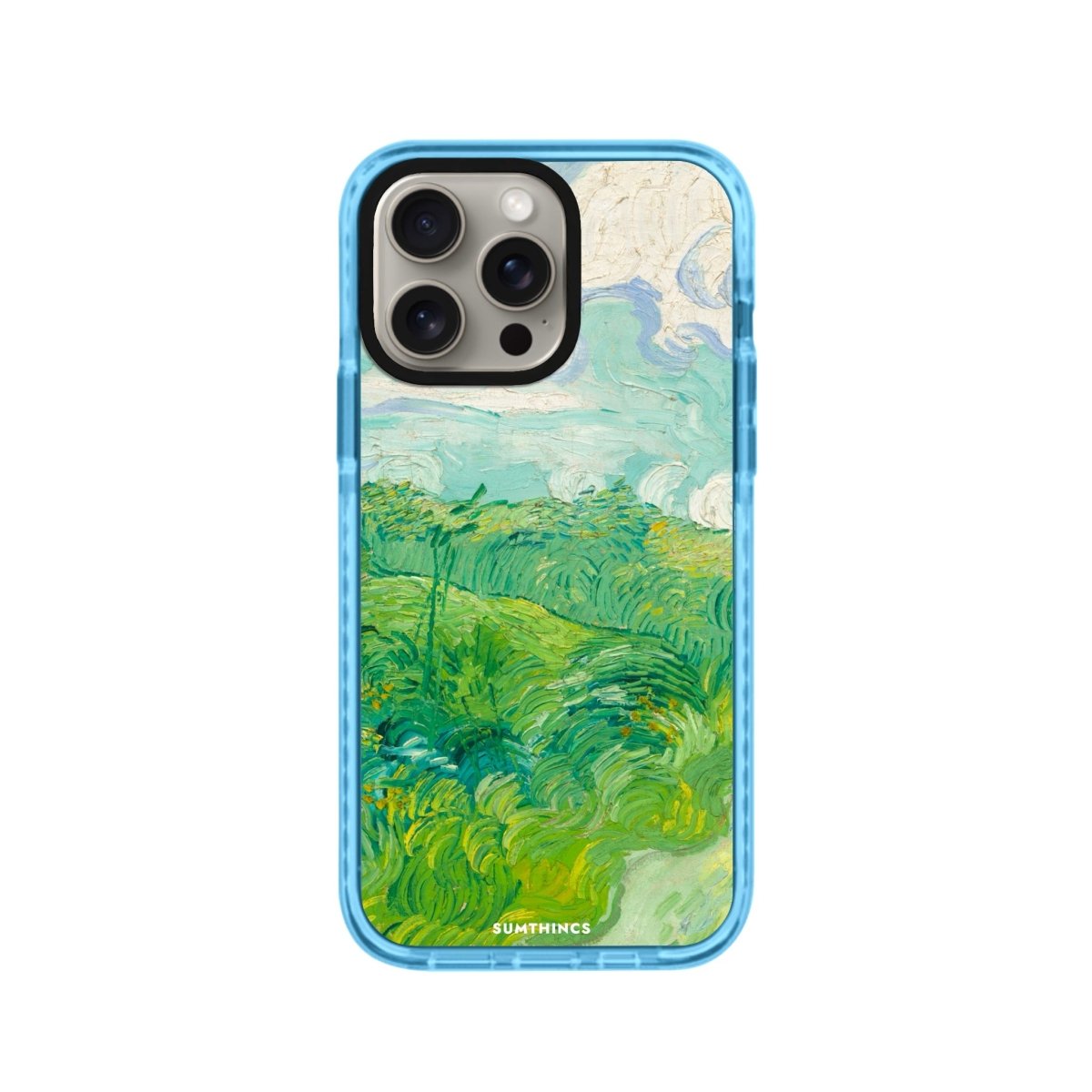 iPhone XR Green Wheat Fields Procase Şeffaf Telefon Kılıfı Mavi - SUMTHINCS