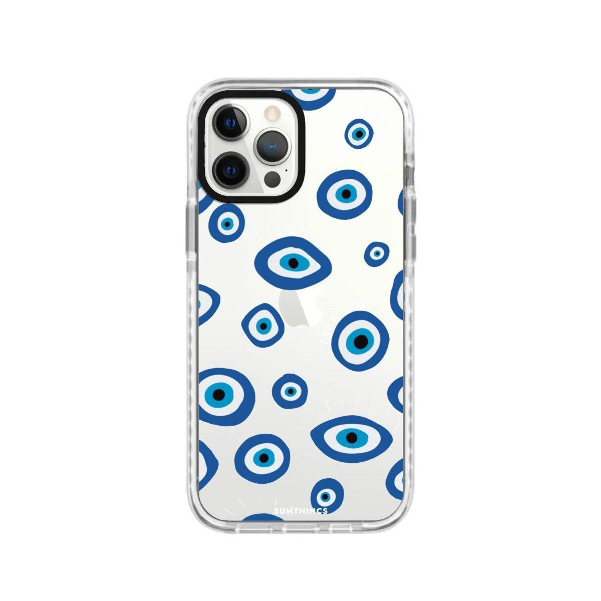 iPhone XR I See You Procase Şeffaf Telefon Kılıfı Beyaz Şeffaf - SUMTHINCS