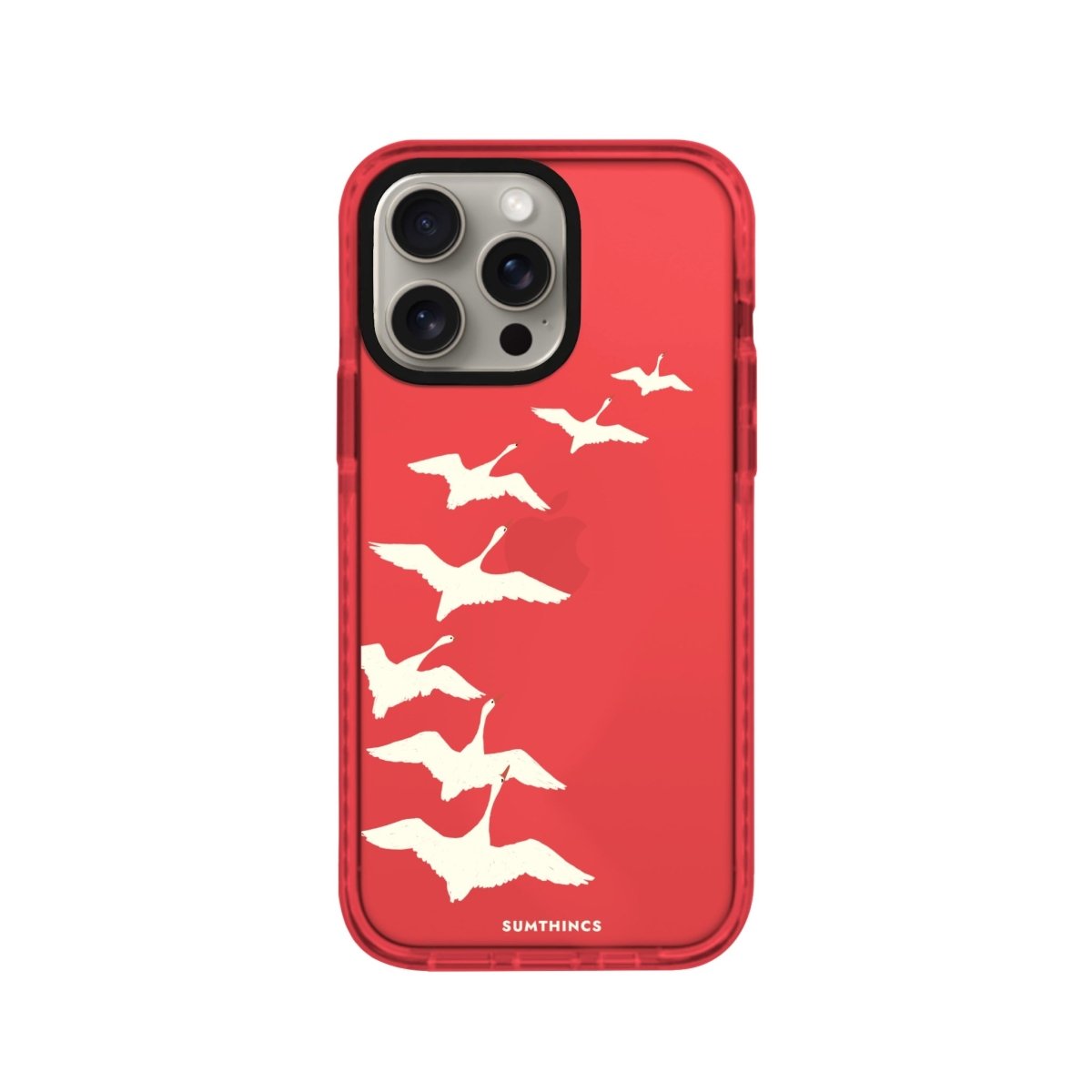 iPhone XR Journey Procase Şeffaf Telefon Kılıfı Kırmızı - SUMTHINCS