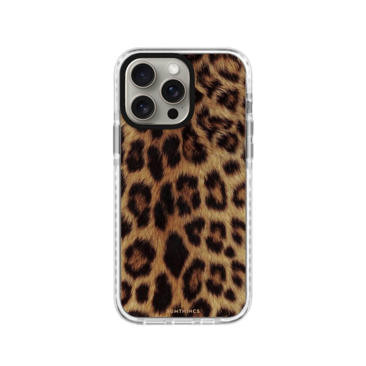 iPhone XR Leopard Procase Şeffaf Telefon Kılıfı Beyaz Şeffaf - SUMTHINCS