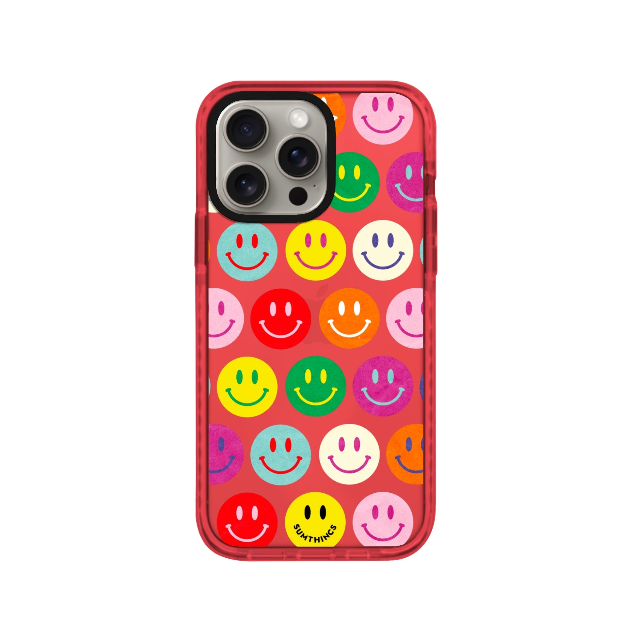 iPhone XR Miles of Smiles Procase Şeffaf Telefon Kılıfı Kırmızı - SUMTHINCS