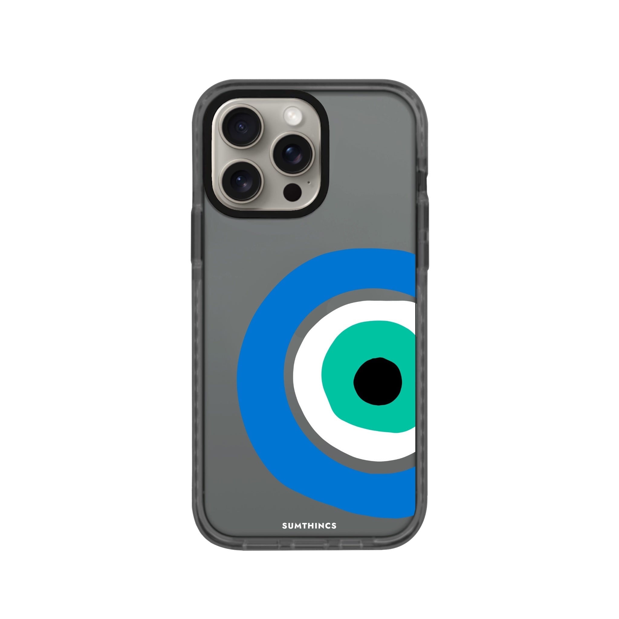 iPhone XR Ocean Eye Procase Şeffaf Telefon Kılıfı Antrasit - SUMTHINCS