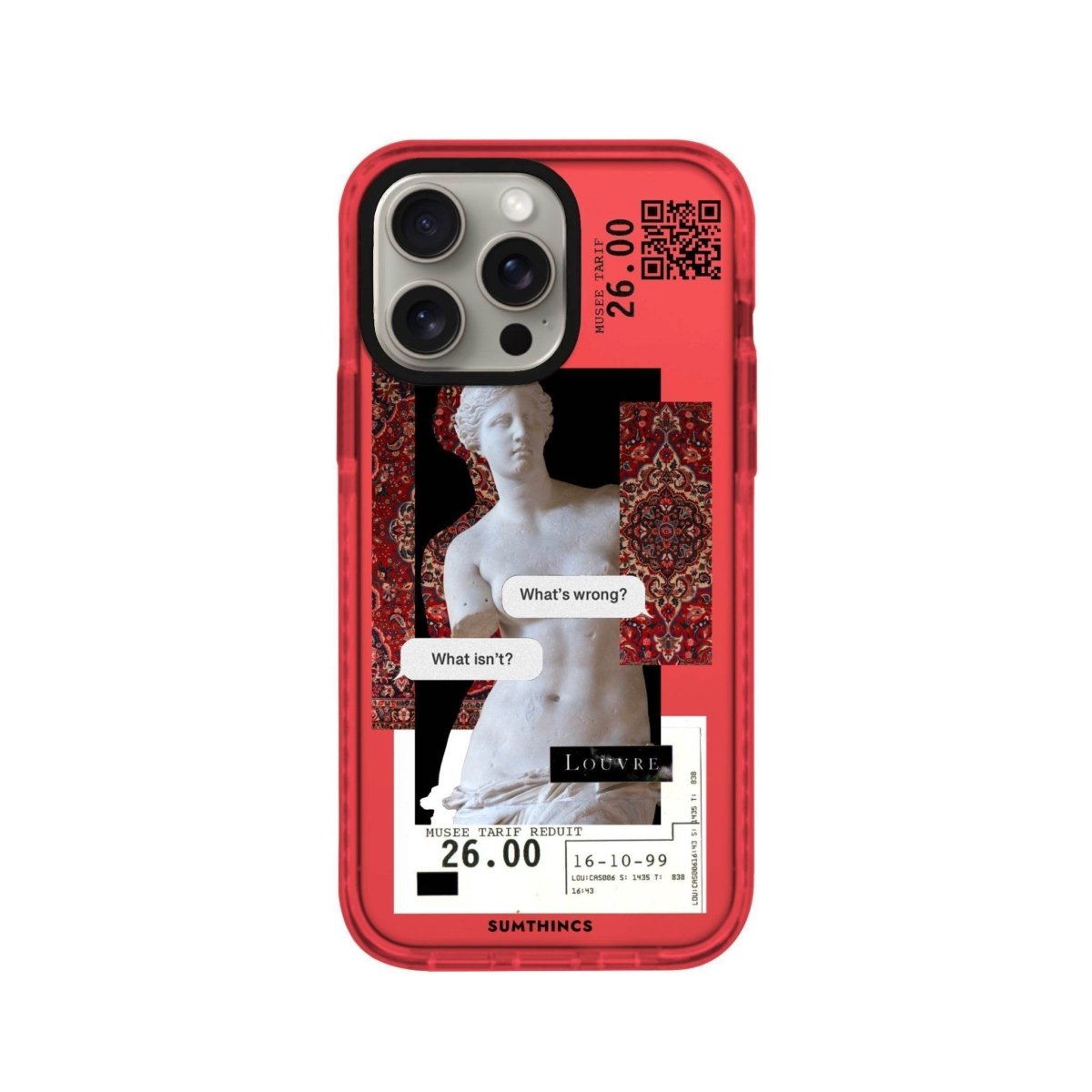 iPhone XR PixelVenus Procase Şeffaf Telefon Kılıfı Kırmızı - SUMTHINCS