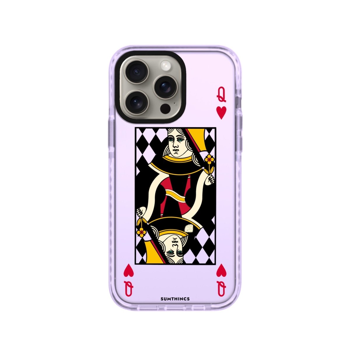 iPhone XR Queen Procase Şeffaf Telefon Kılıfı Lila - SUMTHINCS