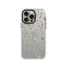 iPhone XR Silver Doodles Procase Şeffaf Telefon Kılıfı Beyaz Şeffaf - SUMTHINCS