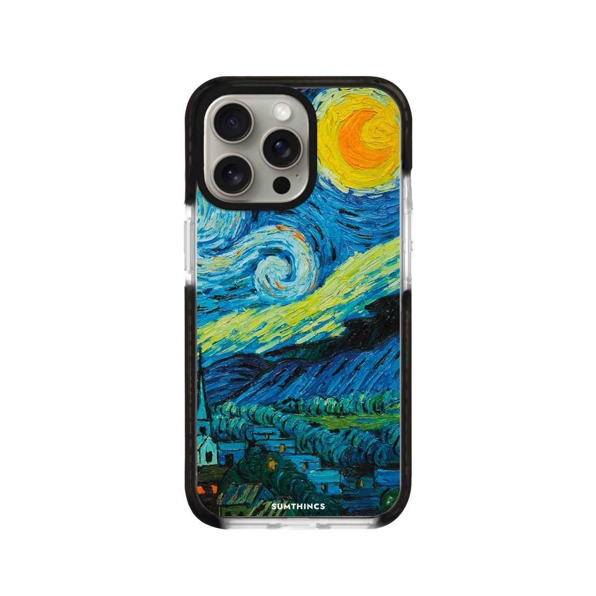 iPhone XR Starry Night Procase Şeffaf Telefon Kılıfı Siyah Şeffaf - SUMTHINCS