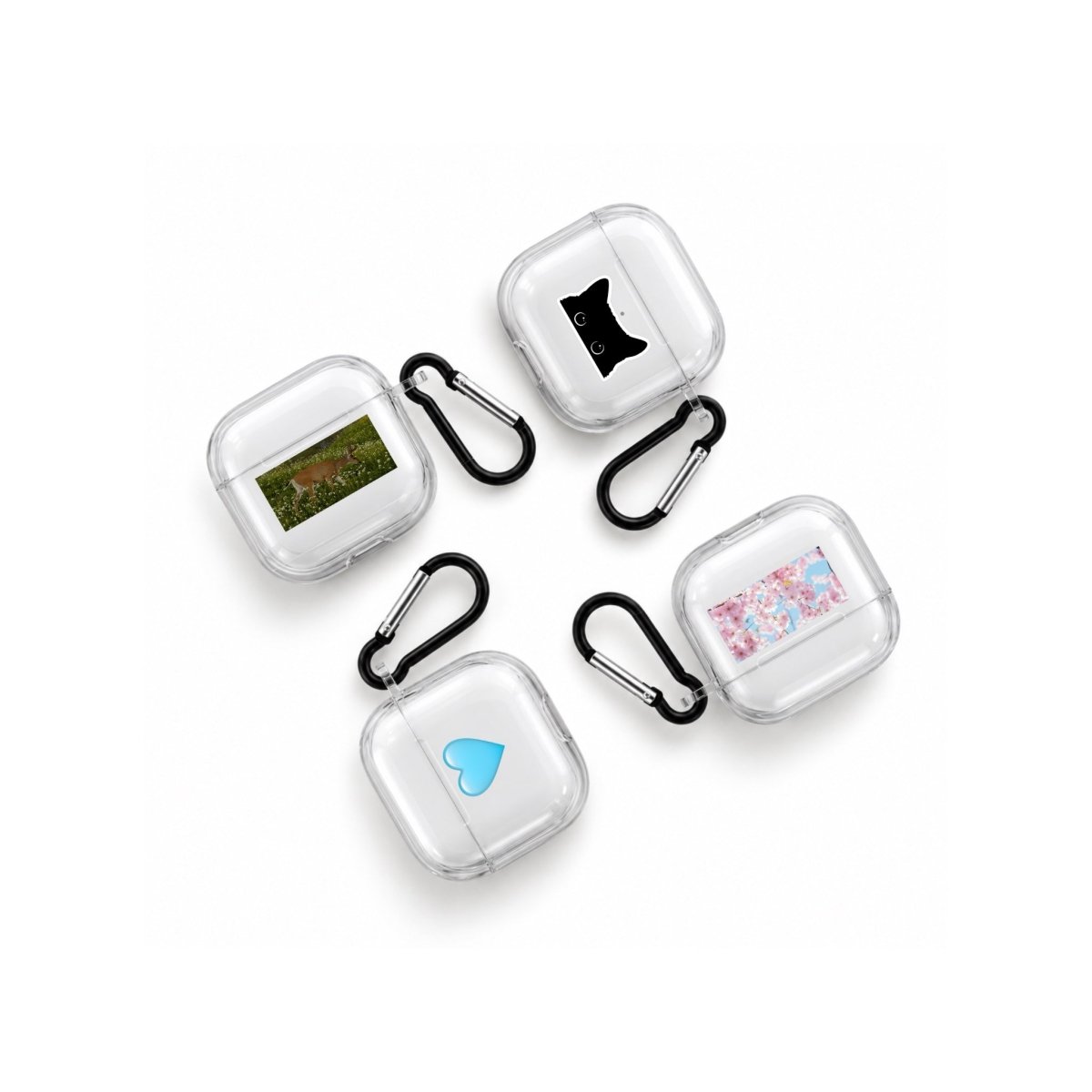 Kişiye Özel Baskılı AirPods Şeffaf Silikon Kılıf - Tüm Modeller - Sumthincs