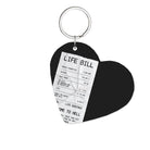 Life Bill Glossy Anahtarlık Charm Kalp - Sumthincs