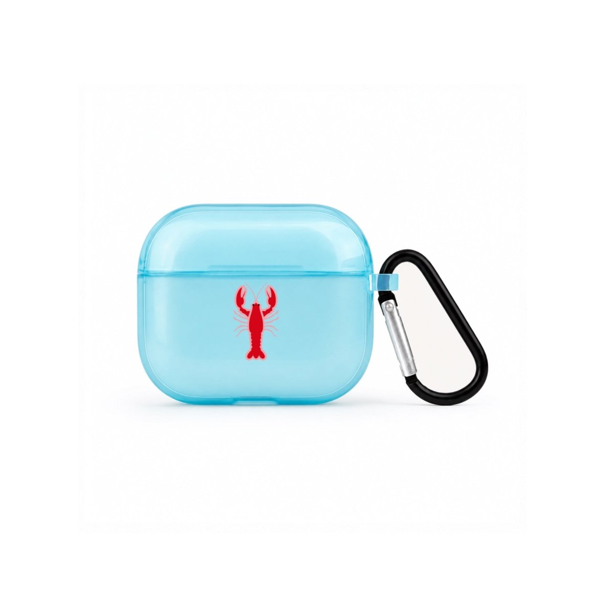 Lobster AirPods 3 Şeffaf Silikon Kılıf Mavi - Sumthincs