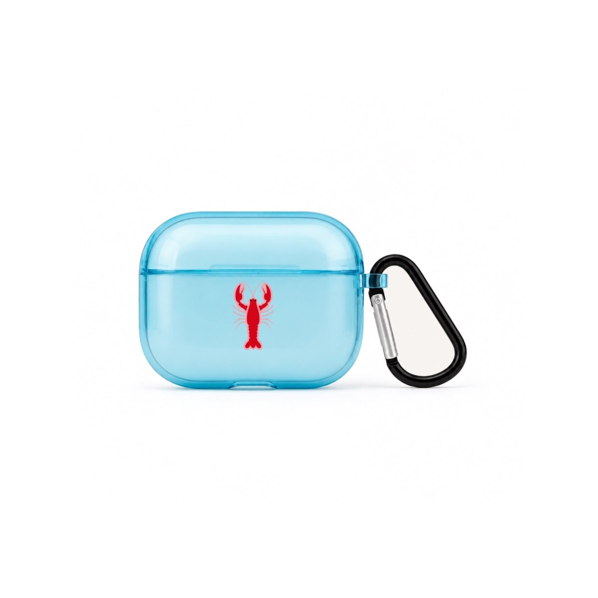 Lobster AirPods Pro Şeffaf Silikon Kılıf Mavi - Sumthincs