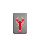 Lobster MagSafe Deri Cüzdan Wallet Gri - Sumthincs
