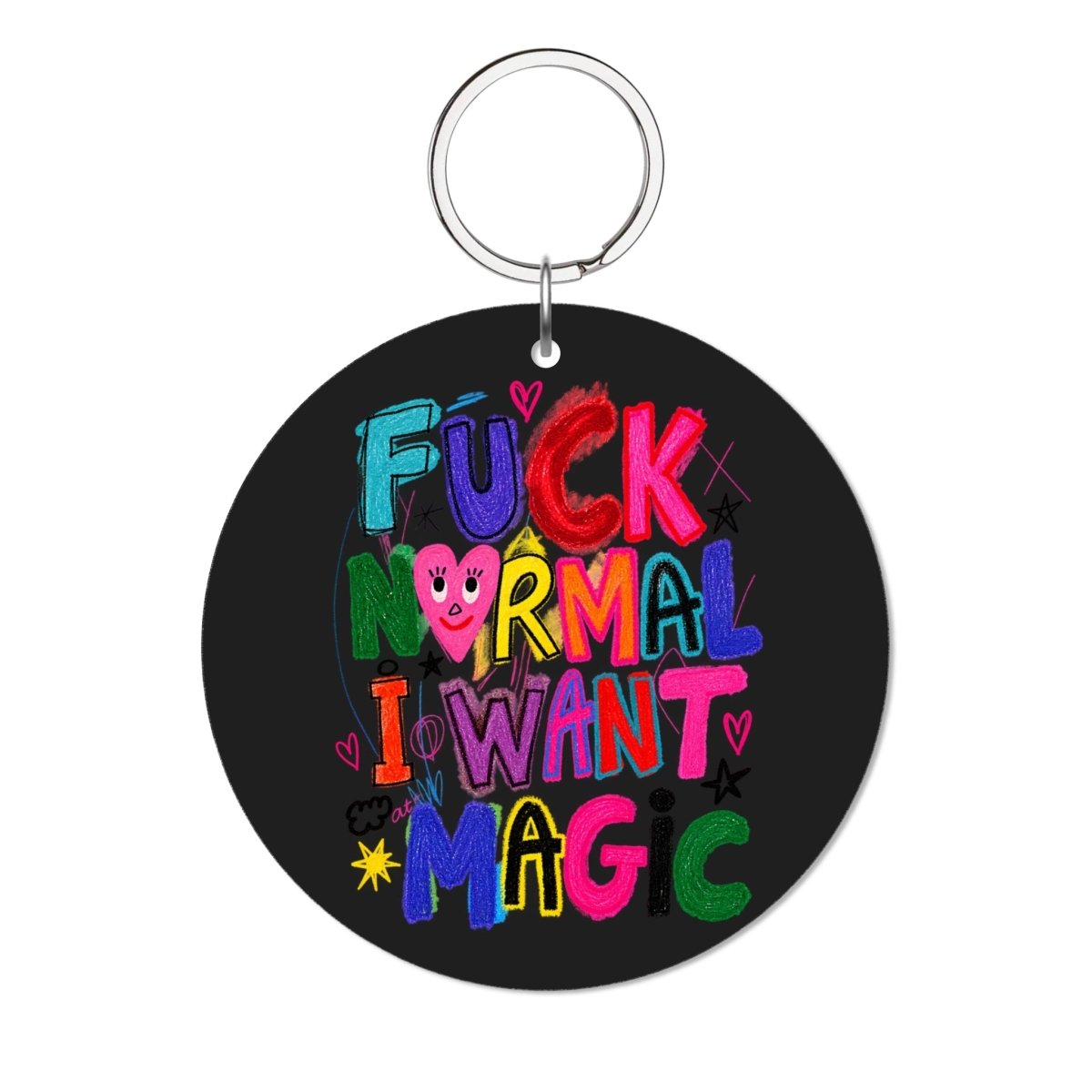 Magic Glossy Anahtarlık Charm Yuvarlak - Sumthincs