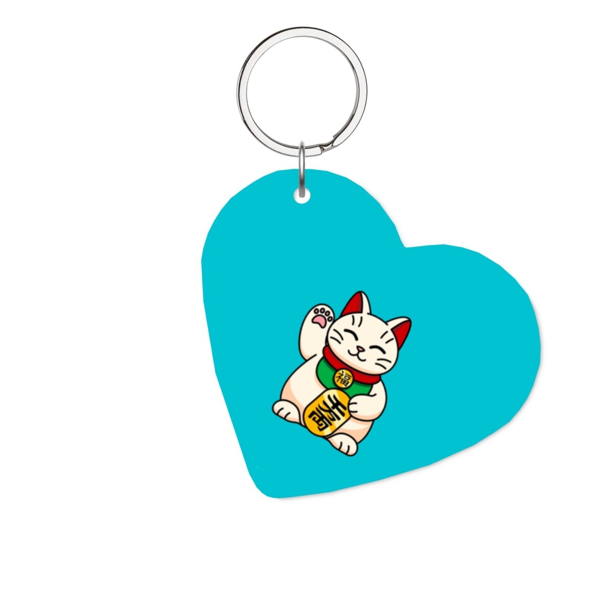 Maneki Neko Glossy Kalp Anahtarlık - SUMTHINCS