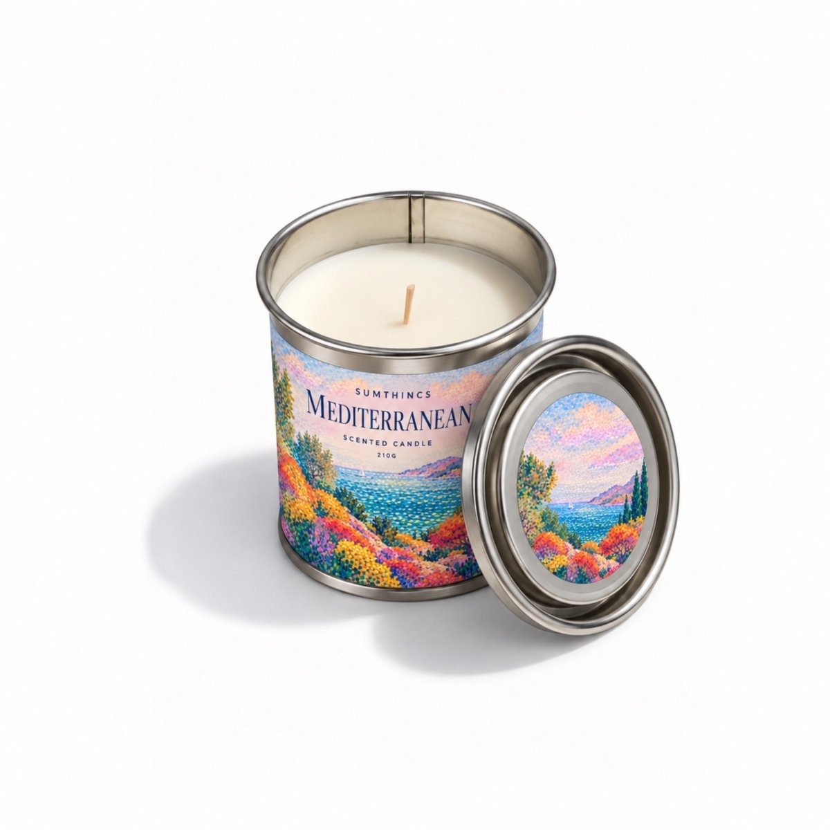 Mediterranean – Portakal, Limon, İncir ve Bergamot Kokulu Soya Mum - Sumthincs
