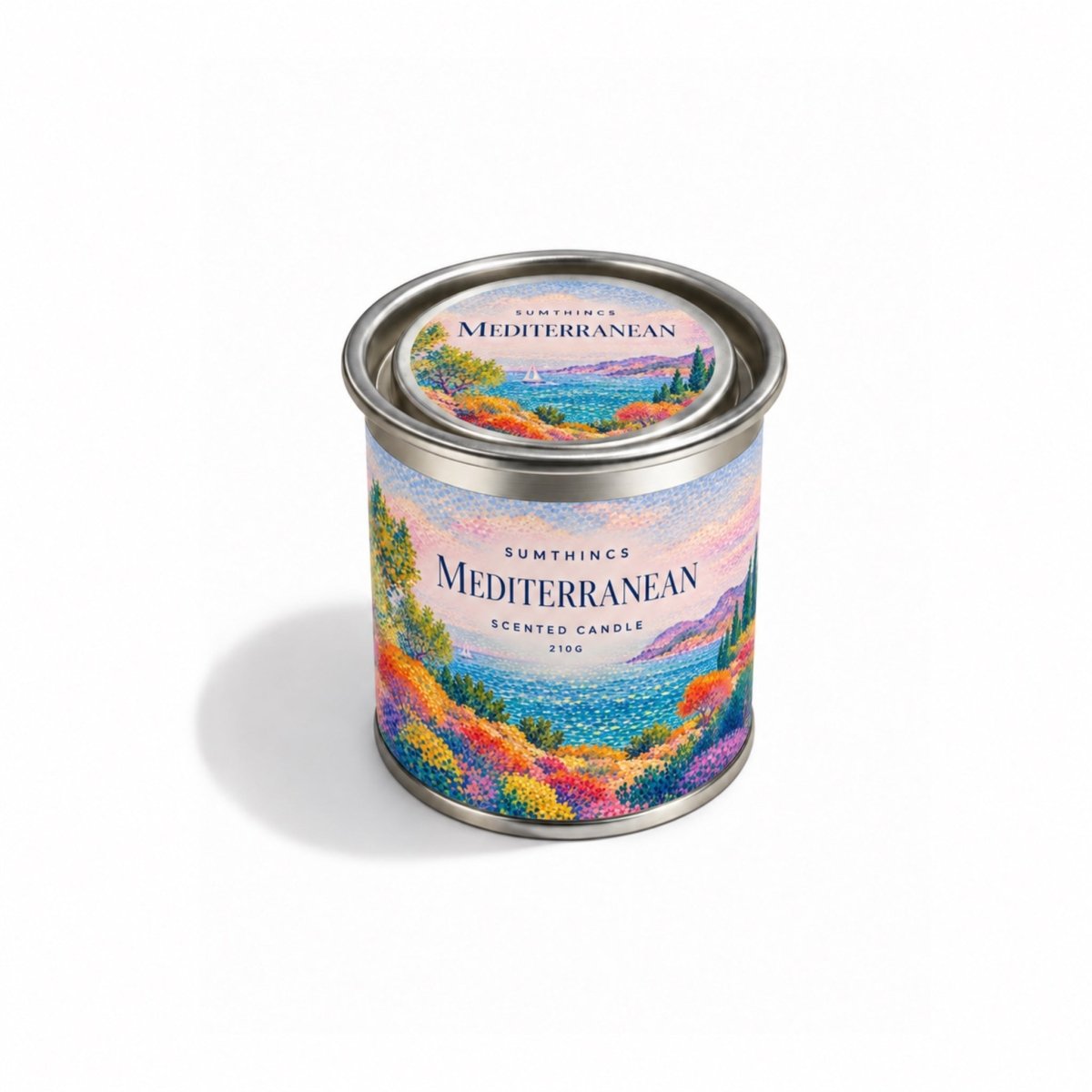 Mediterranean – Portakal, Limon, İncir ve Bergamot Kokulu Soya Mum - Sumthincs