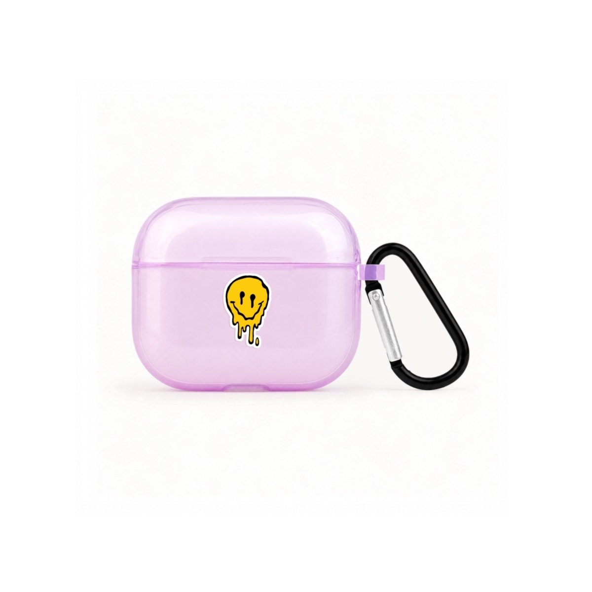 Melting Smile AirPods 3 Şeffaf Silikon Kılıf Lila - Sumthincs