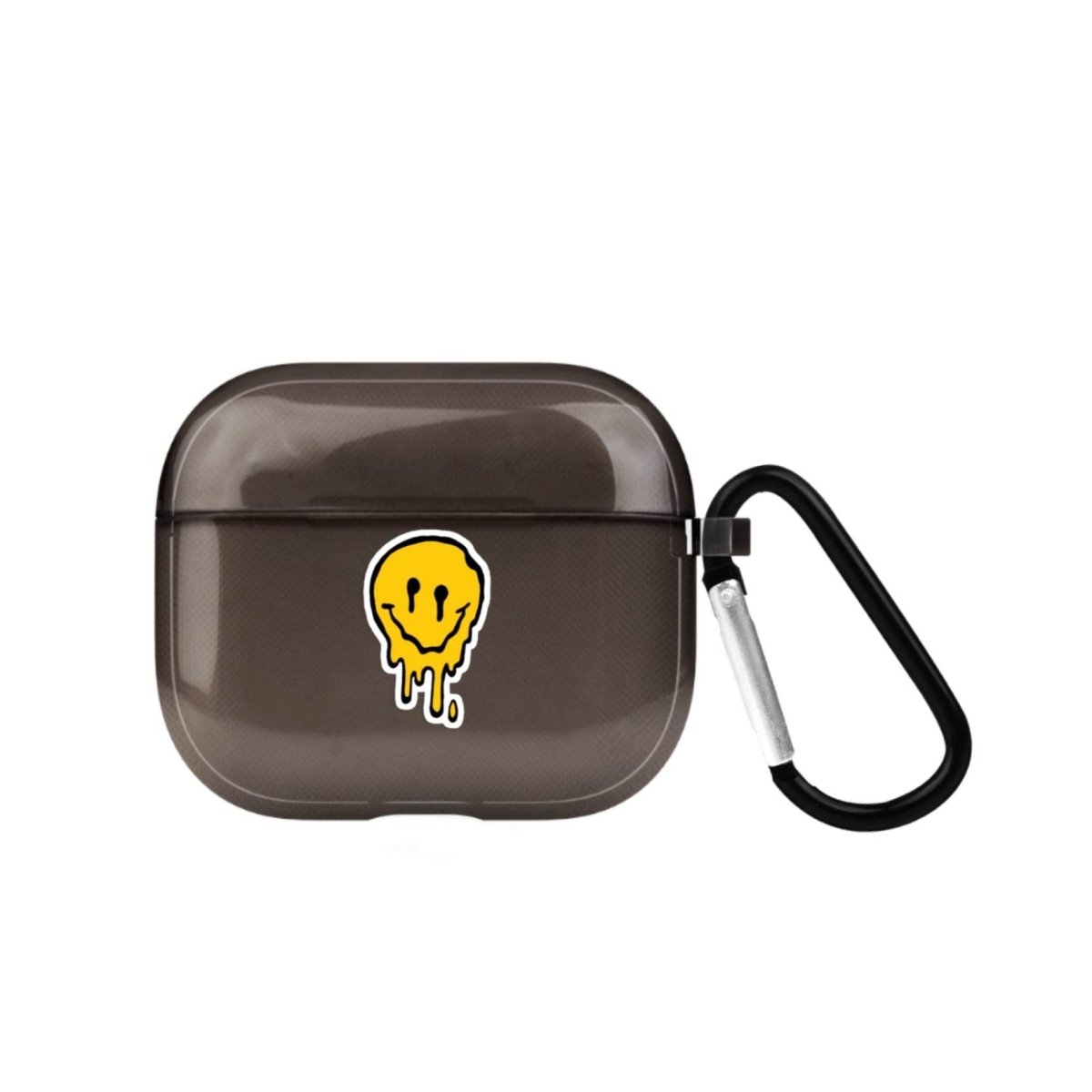 Melting Smile AirPods 3 Şeffaf Silikon Kılıf Siyah - SUMTHINCS