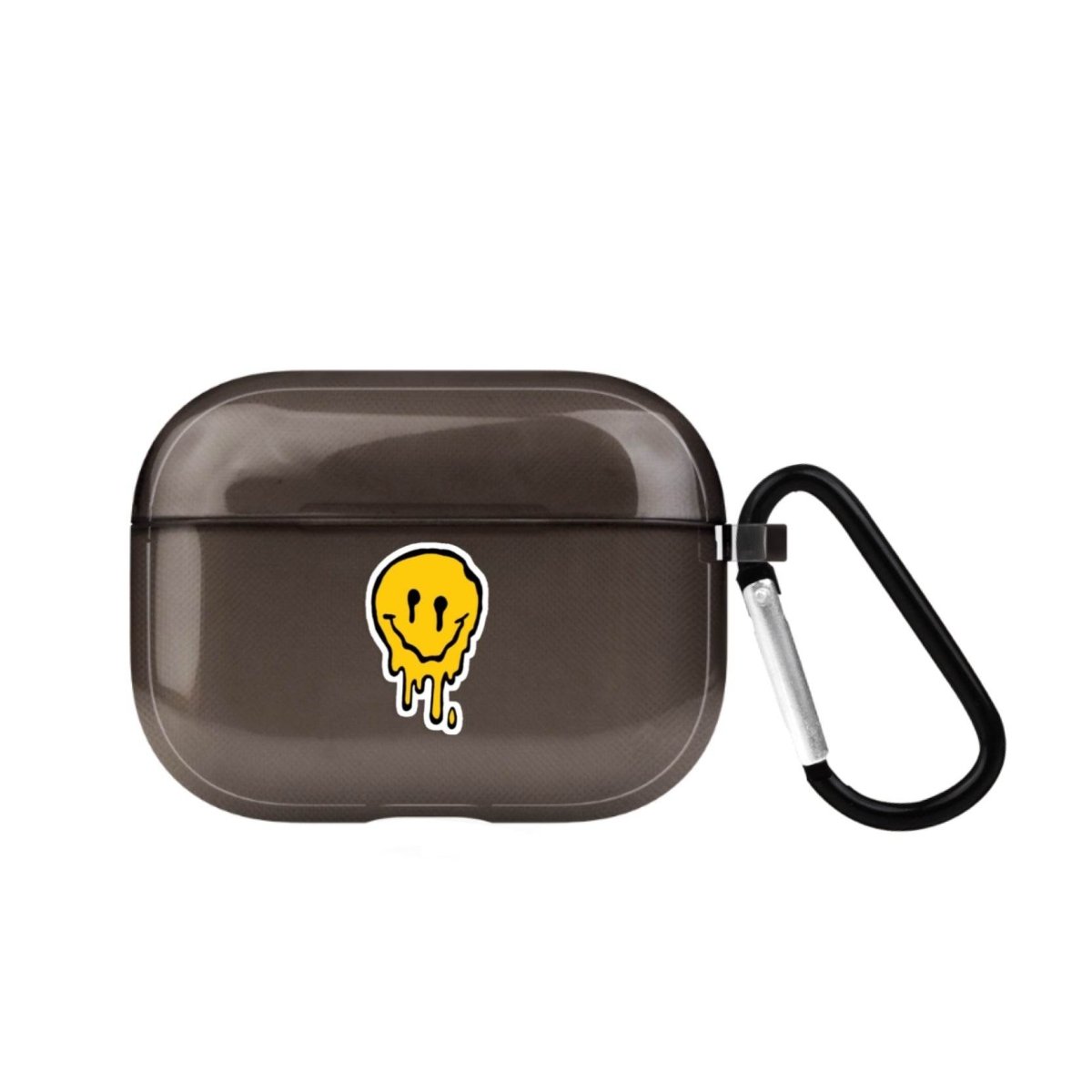 Melting Smile AirPods Pro Şeffaf Silikon Kılıf Siyah - SUMTHINCS