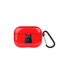 Meoww AirPods Pro Şeffaf Silikon Kılıf Kırmızı - SUMTHINCS