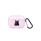 Meoww AirPods Pro Şeffaf Silikon Kılıf Lila - SUMTHINCS