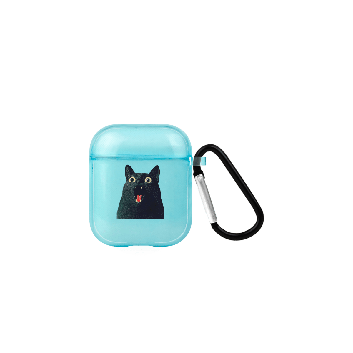 Meoww AirPods Şeffaf Silikon Kılıf Mavi - SUMTHINCS