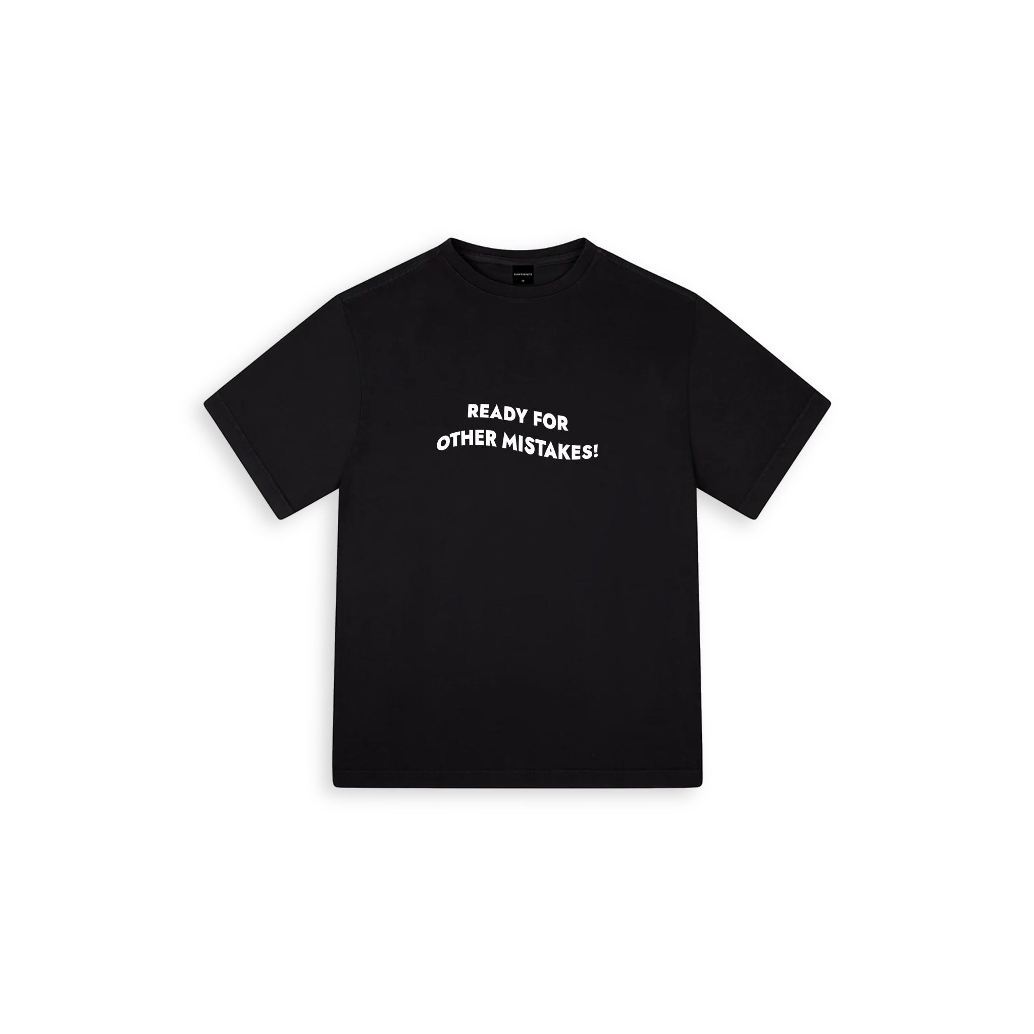 Mistakes Oversize Large T-shirt Siyah - SUMTHINCS