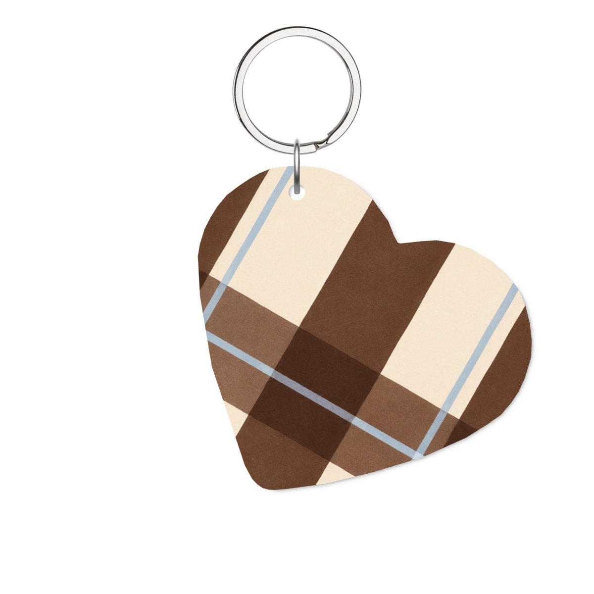 Mocha Glossy Anahtarlık Charm Kalp - Sumthincs