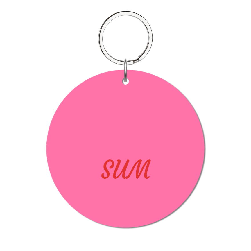 Palace Glossy Yuvarlak Kişiye Özel Anahtarlık - SUMTHINCS