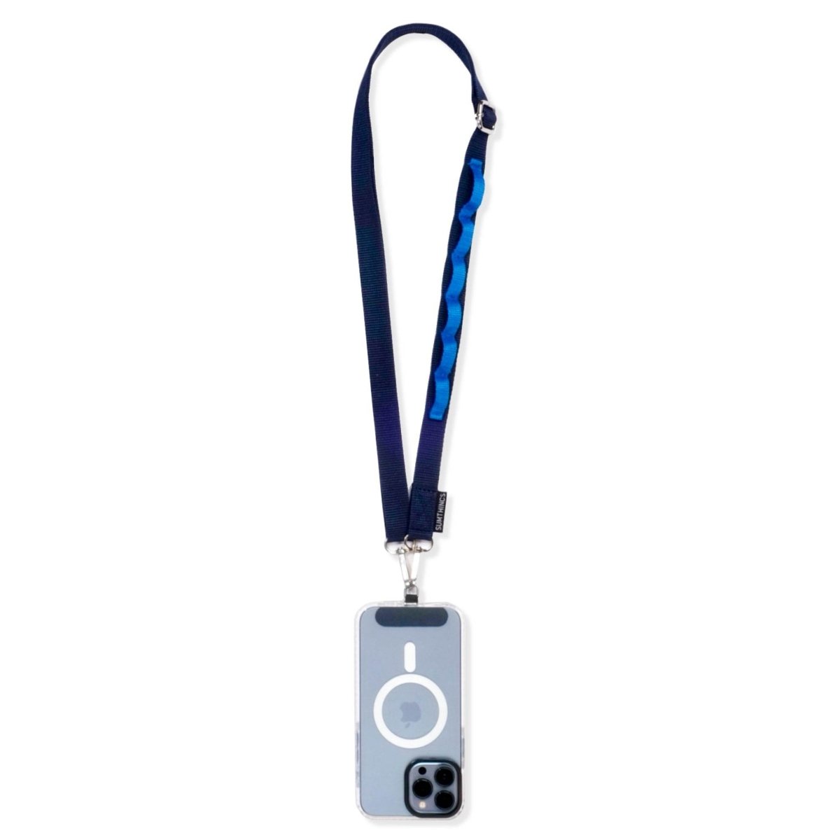 Pasific Blue and Blue Utility Hoop Strap Telefon Boyun Askısı - SUMTHINCS