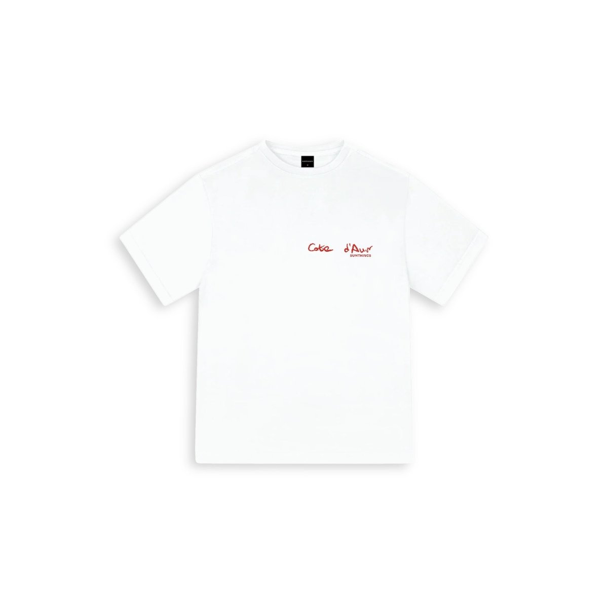 Postcard Oversize T-shirt Beyaz - Sumthincs