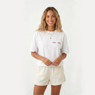 Postcard Oversize T-shirt Beyaz - Sumthincs