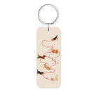 Puppy Glossy Anahtarlık Charm Dikdörtgen - Sumthincs