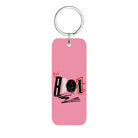 Rebel Glossy Anahtarlık Charm Dikdörtgen - Sumthincs