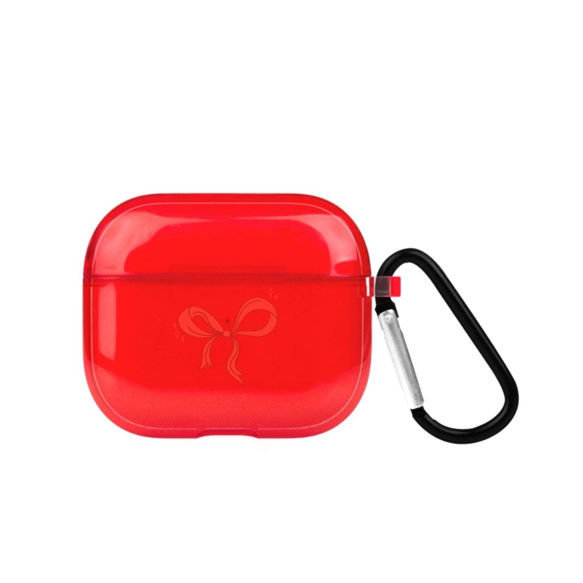 Red Bow AirPods 3 Şeffaf Silikon Kılıf - SUMTHINCS