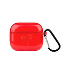 Red Bow AirPods 3 Şeffaf Silikon Kılıf - SUMTHINCS