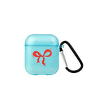 Red Bow AirPods Şeffaf Silikon Kılıf - SUMTHINCS