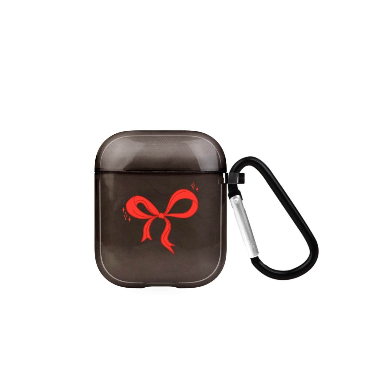 Red Bow AirPods Şeffaf Silikon Kılıf - SUMTHINCS