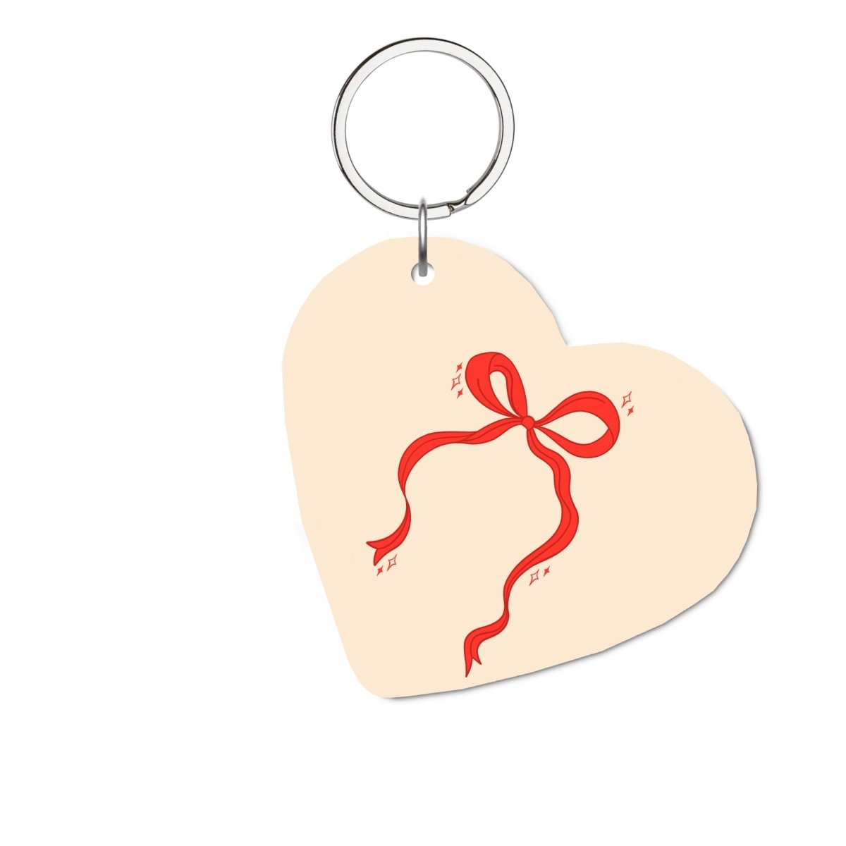 Red Bow Glossy Kalp Anahtarlık - SUMTHINCS